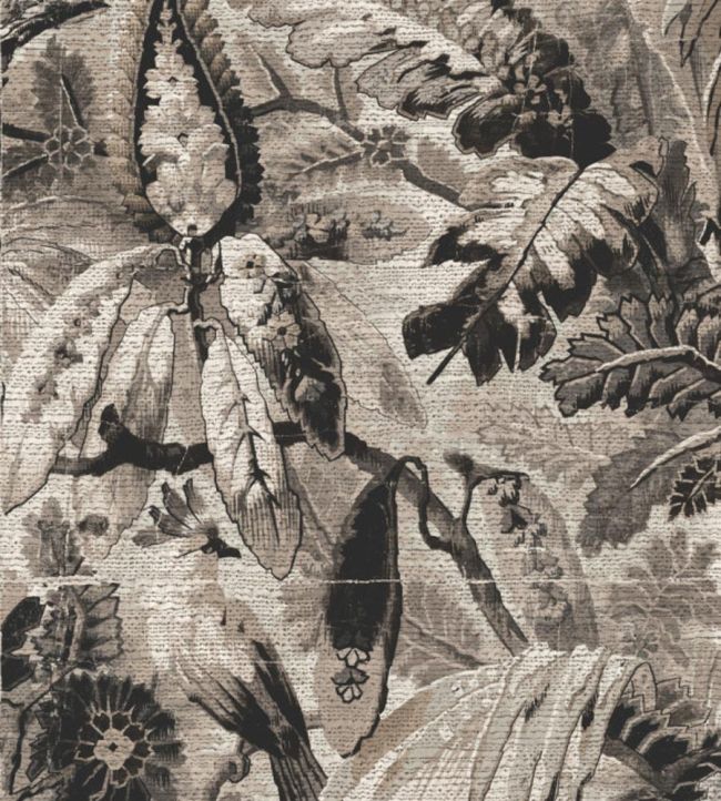 Tropicali Wallpaper by Arte Black Sepia