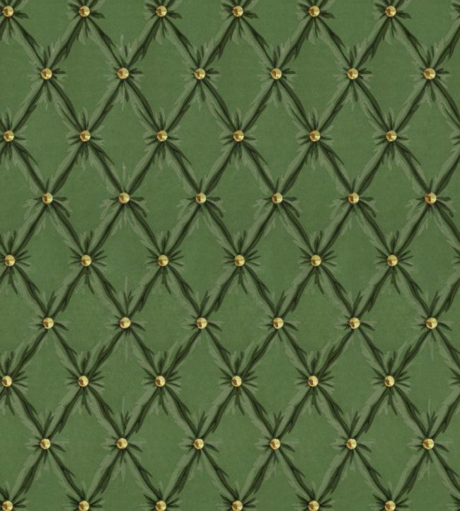 Tufted Panel Wallpaper by MINDTHEGAP Forest Green