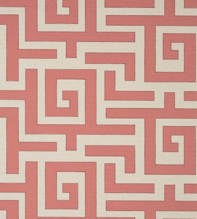 Tulum Applique Fabric by Thibaut Coral on Natural