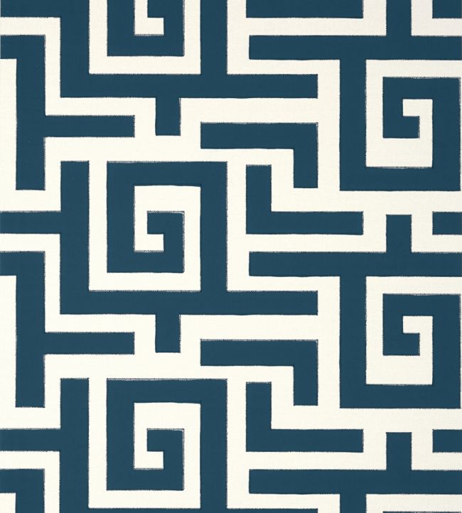 Tulum Applique Fabric by Thibaut Navy