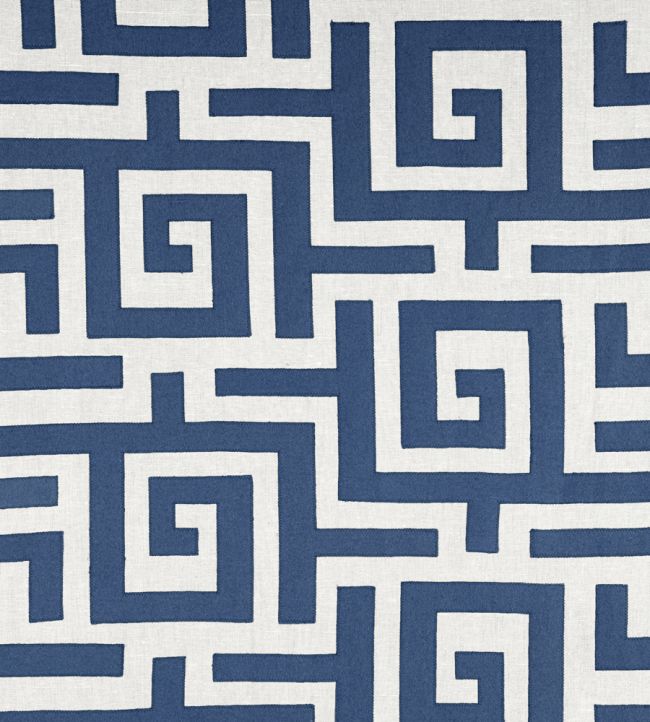 Tulum Wallpaper by Thibaut Navy
