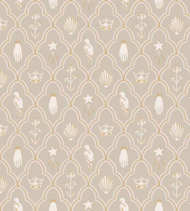 Turtledove Barn Wallpaper by Sandberg Grey
