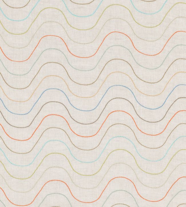 Undulating Lines Fabric by Vanderhurd Multi/Natural