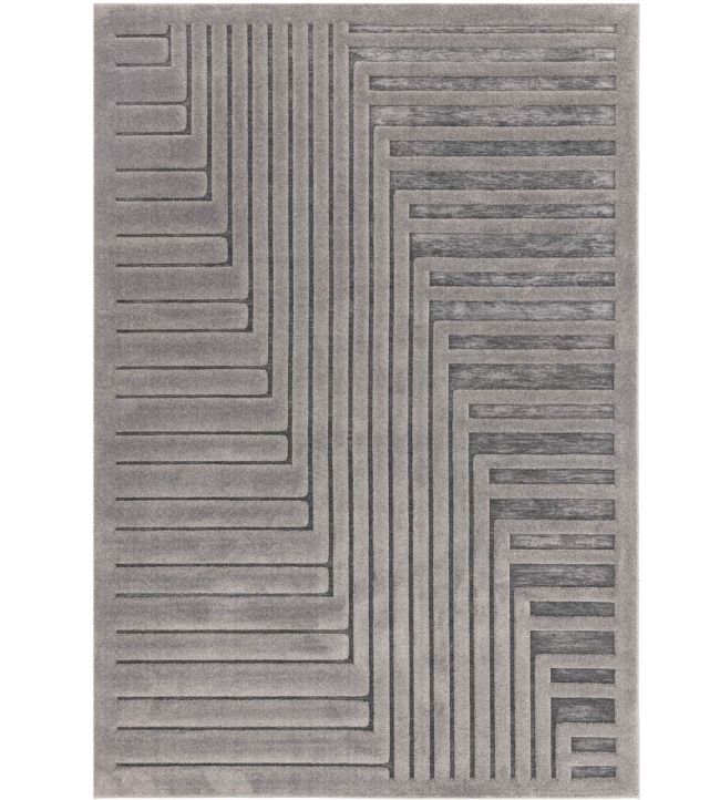 Valley Connection Rug in Charcoal 02 by Asiatic Jane Clayton