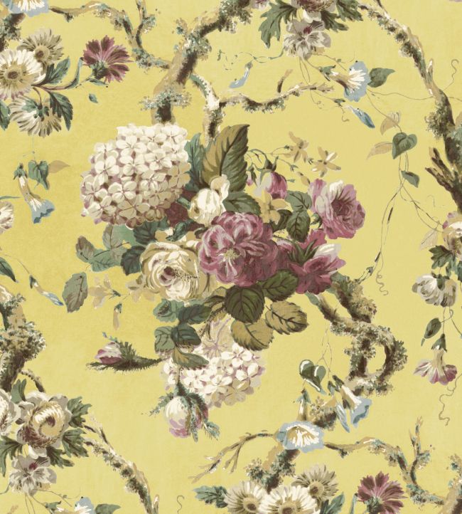 V&A Georgette Fabric by Arley House Citrus