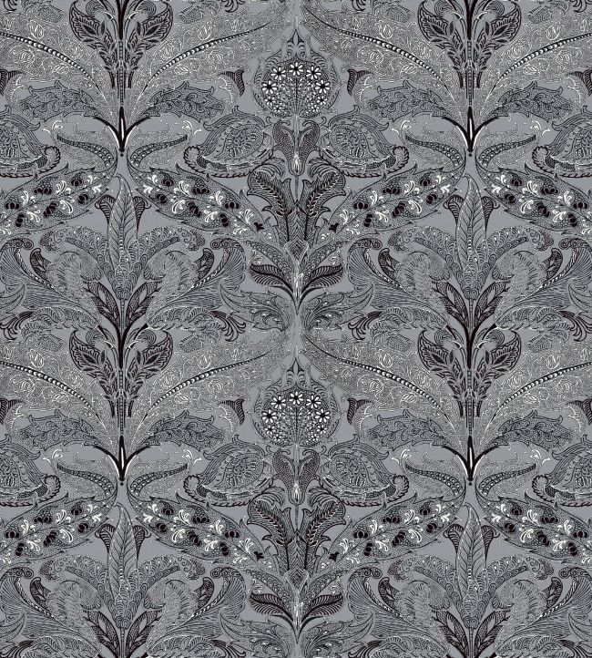 V&A Lacewing Fabric by Arley House Slate Grey