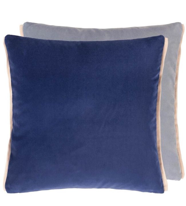 Varese Cushion 43 x 43cm by Designers Guild Indigo Smoke