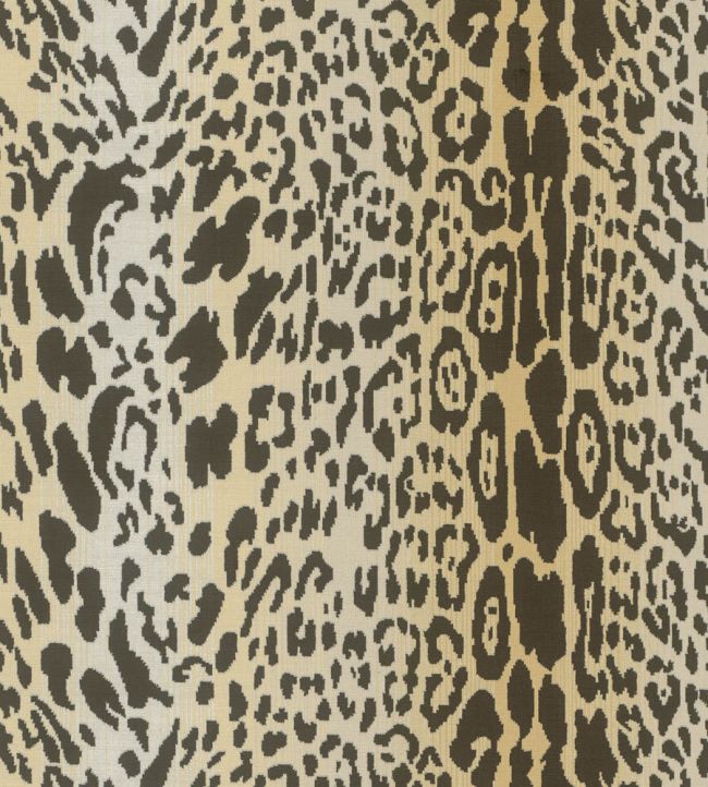 Velours Leopard Fabric by Nobilis Beige