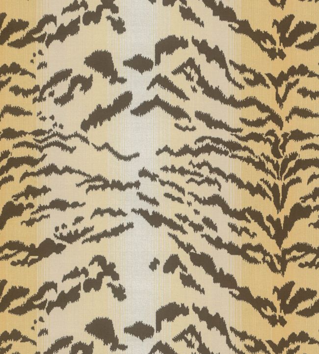 Velours Tiger Fabric by Nobilis Beige