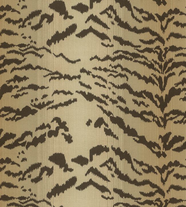 Velours Tiger Fabric by Nobilis Taupe