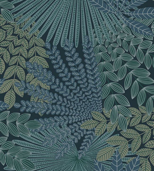 Velvet Leaves Wallpaper in 61 by Borastapeter Jane Clayton