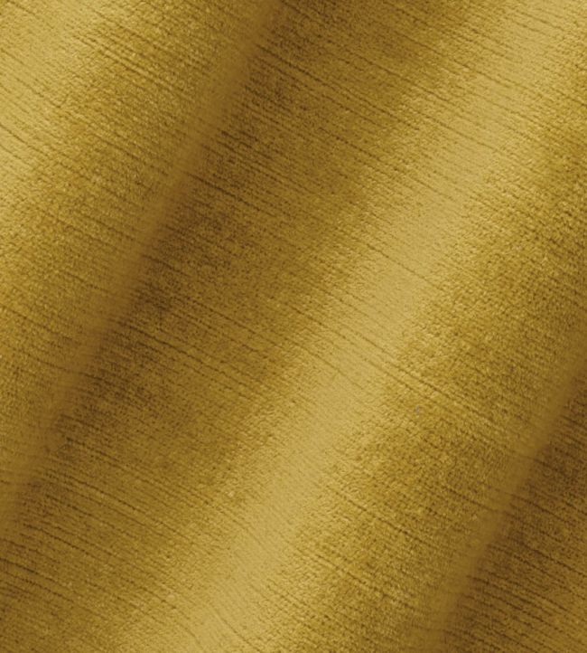 Linen Velvet Fabric in Ochre/Natural by Volga Linen Jane Clayton