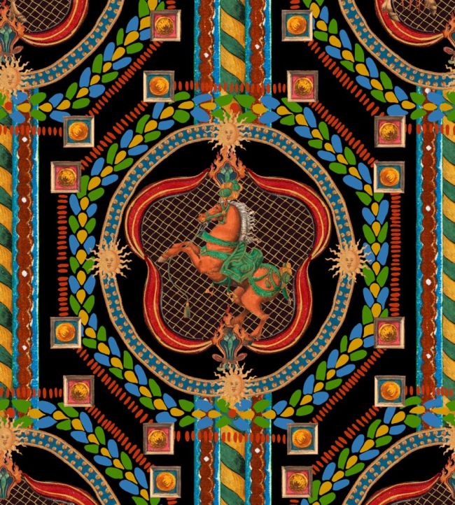 Venetian Ornament Wallpaper by MINDTHEGAP Anthracite