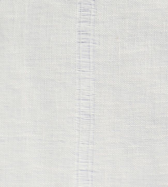 Sheer Linen Drawn Thread Fabric by Volga Linen White