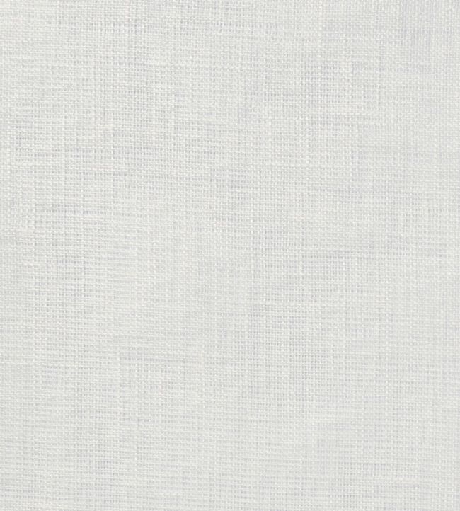 Sheer Linen Plain Fabric by Volga Linen White