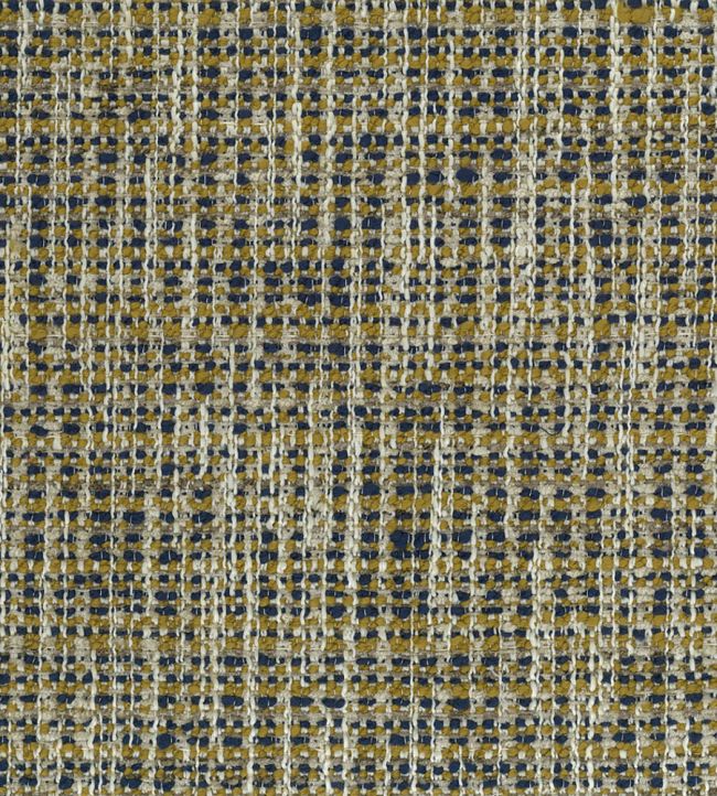 Weald Fabric by Nina Campbell Indigo/Gold