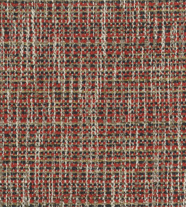 Weald Fabric by Nina Campbell Red/Indigo