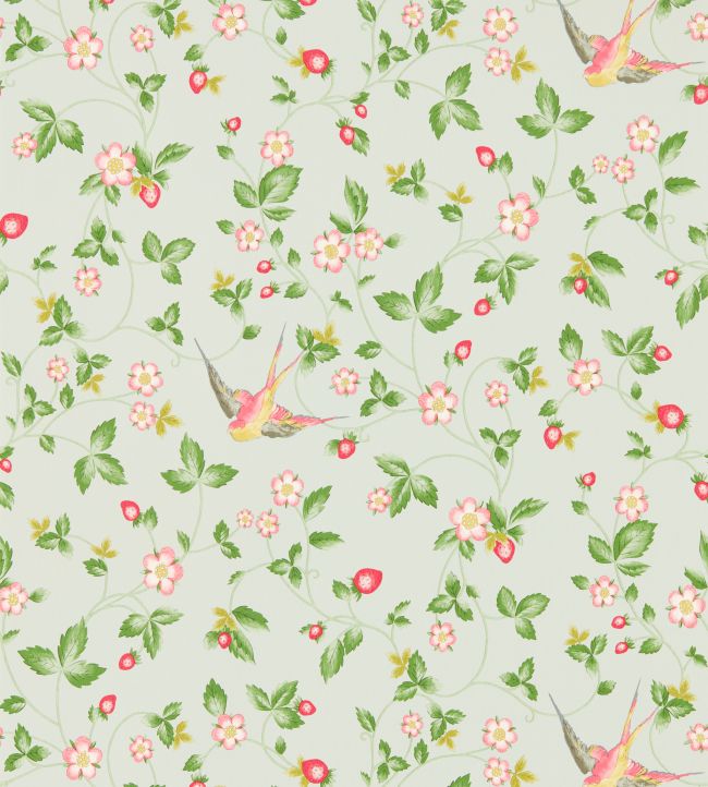 Wild Strawberry Wallpaper by Clarke & Clarke Dove