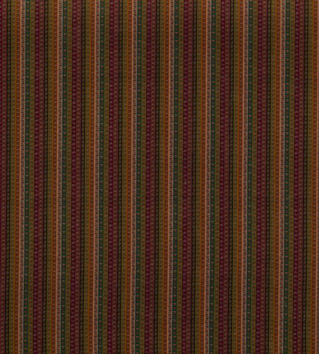 Wilde Stripe Fabric by Mulberry Home Plum