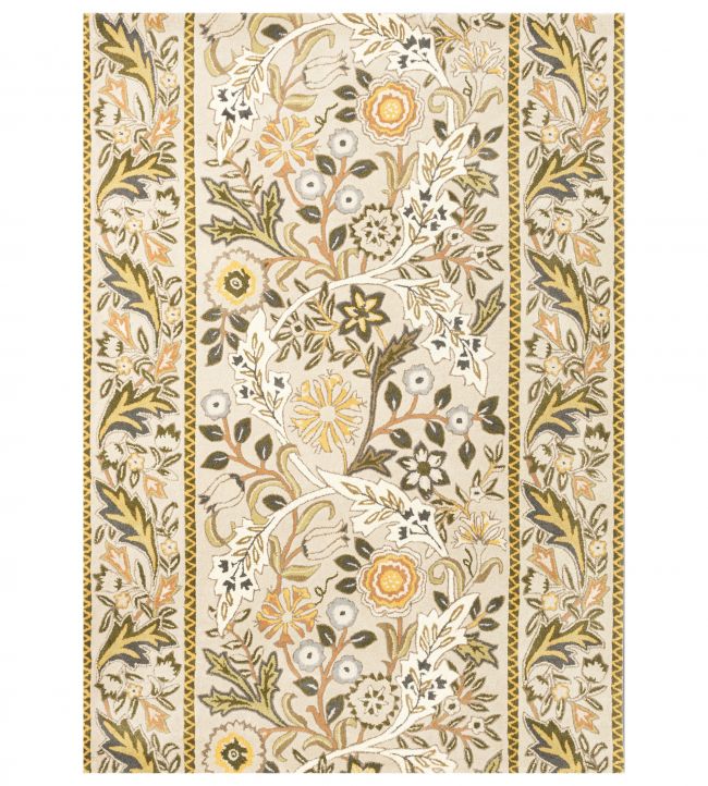 Morris & Co Wilhelmina rug Linen Mustard 127401-140200 Linen Mustard