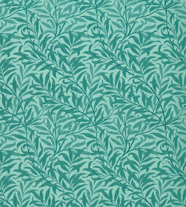 Willow Boughs Jacquard Fabric by Clarke & Clarke Teal