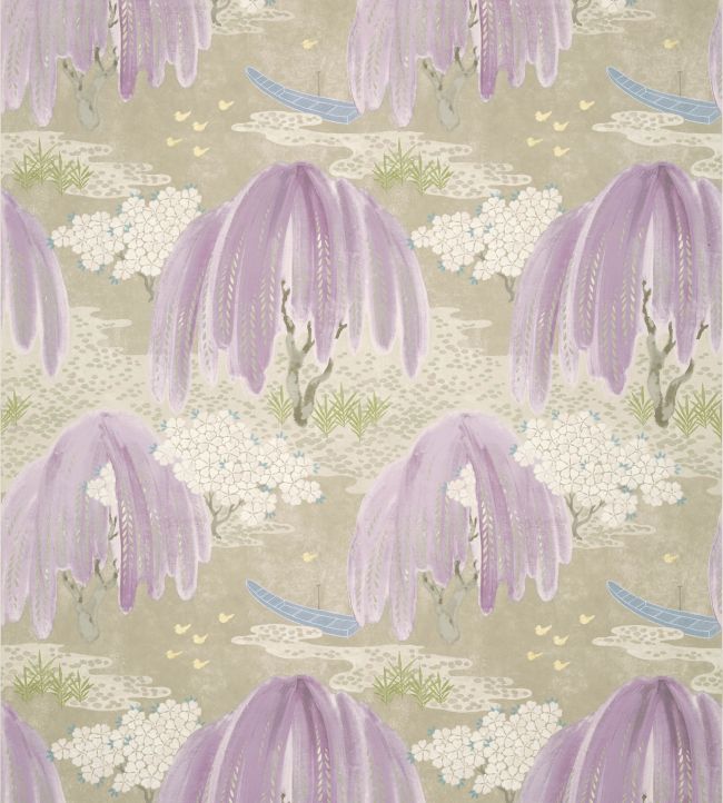 Willow Tree Wallpaper by Anna French Lavender