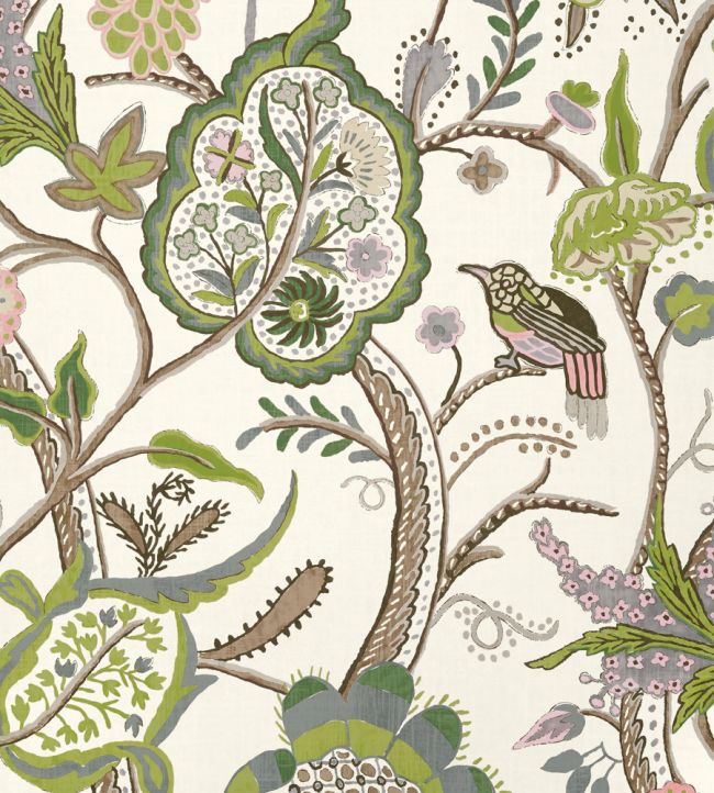 Windsor Wallpaper by Thibaut Brown And Green