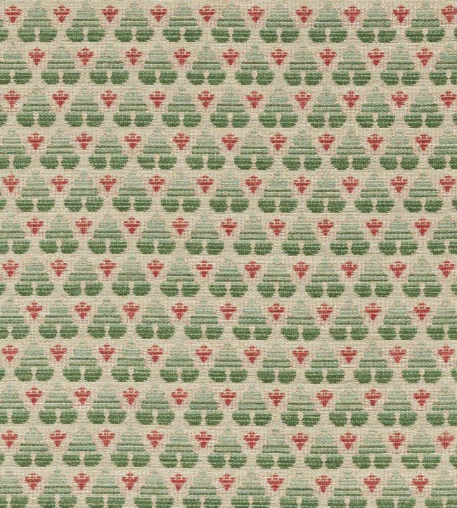Woodberry Fabric by Colefax and Fowler Pink/Green