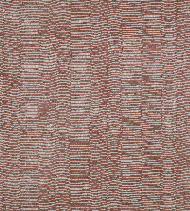 Woodcut Fabric by Mark Alexander Burnt Orange