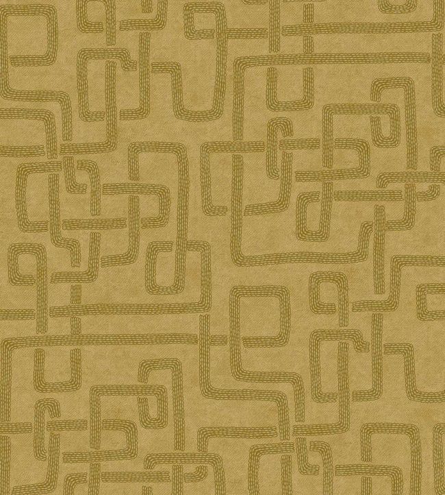 Woven Lines Wallpaper by Eijffinger Yellow/Ocher