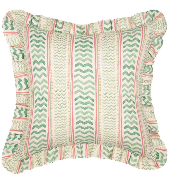 Wriggle Room Cushion 50cm x 50cm by GP & J Baker Green/Pink