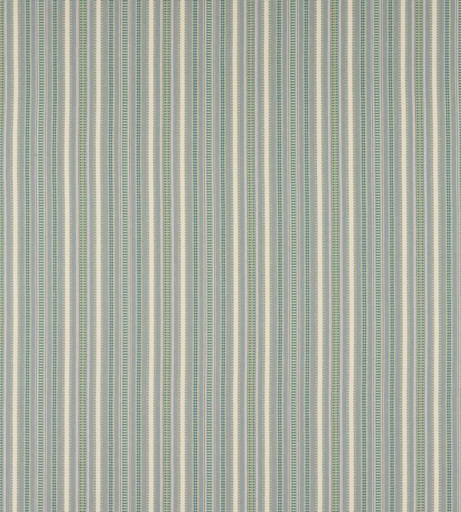Yarra Stripe Fabric by Jane Churchill Aqua/Lime