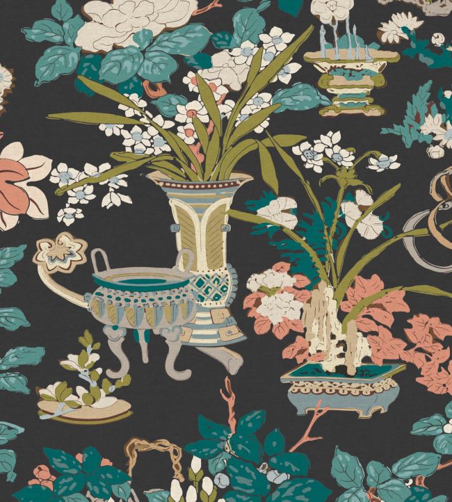 Yentai Fabric by Warner House Noir