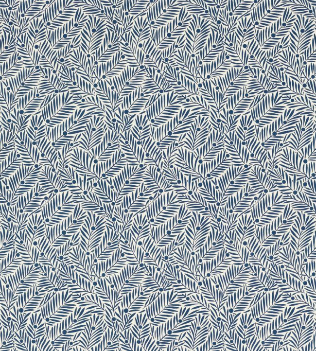 Yew & Aril Fabric by Morris & Co Ink