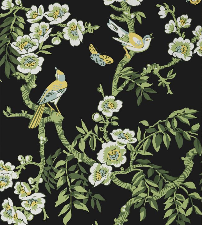 Yukio Wallpaper by Thibaut Black