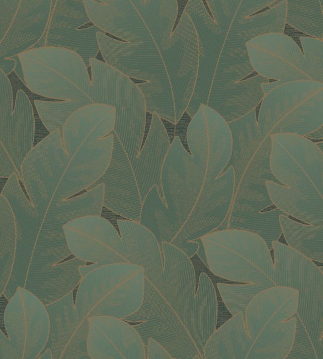 Yuto Wallpaper by Casadeco Vert Emeraude