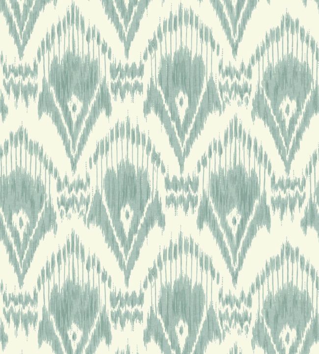Zaraband Wallpaper by GP & J Baker Aqua