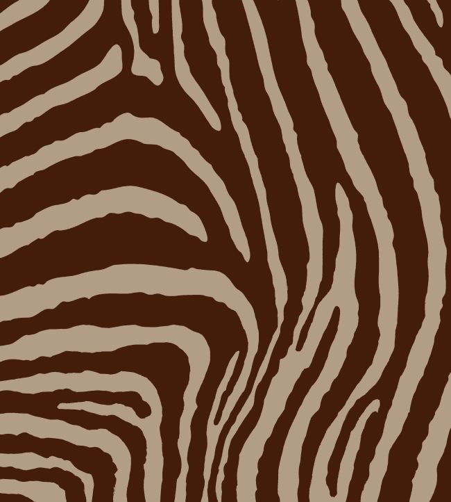 Zebra Fabric in Chestnut by Arley House Jane Clayton