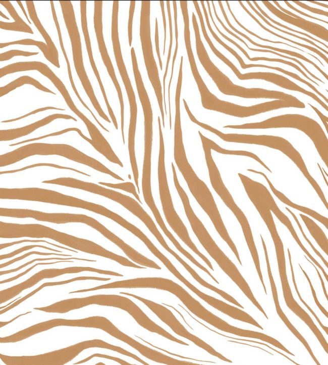 Zebra Mural by Caselio Blanc Beige