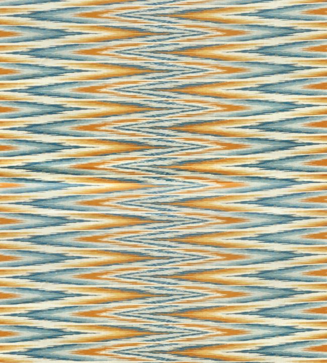 Ziggery Fabric by Madeaux 04 Tangerine Bay