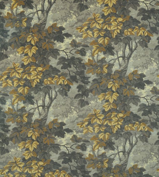 Richmond Park Velvet Fabric by Zoffany Nightfall