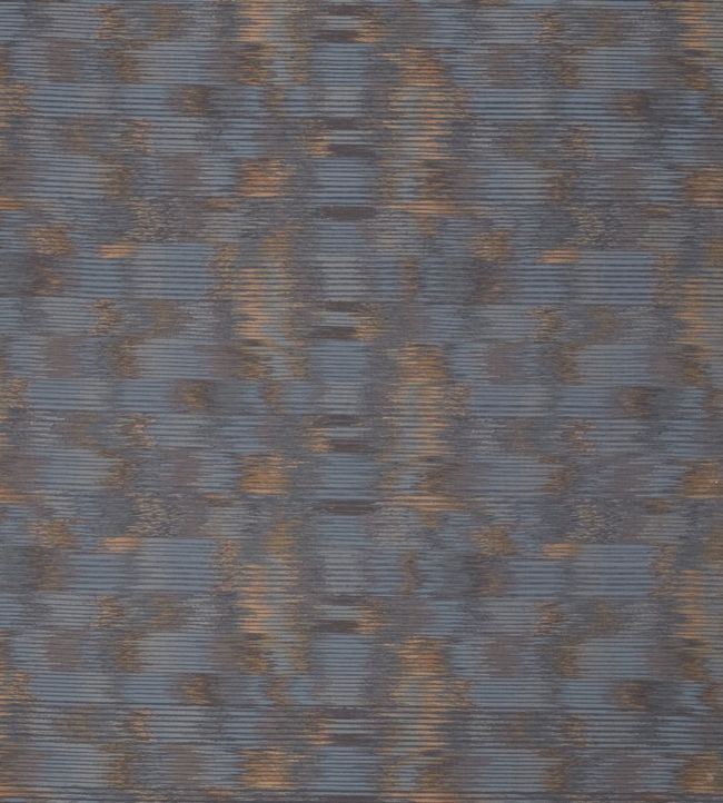 Neve Fabric by Zoffany Blue Umber