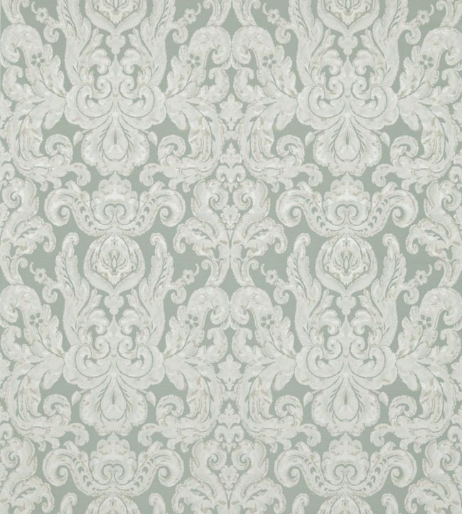 Brocatello Nuovo Fabric by Zoffany in Pale Blue Jane Clayton