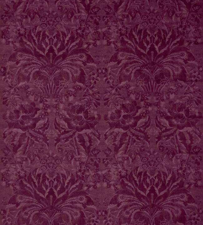 Ducato Velvet Fabric by Zoffany in Rubient Jane Clayton