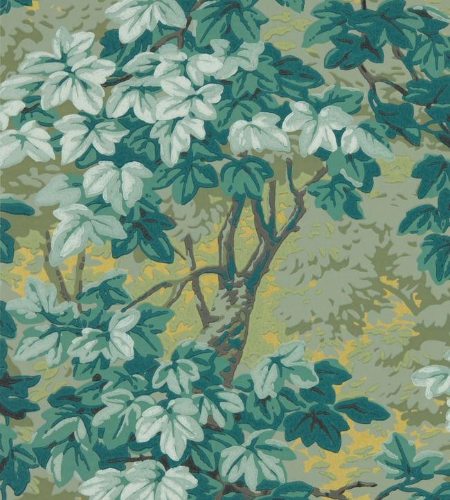 Richmond Park Wallpaper by Zoffany in Evergreen Jane Clayton