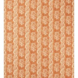 Dabu Stripe Fabric in Amber/Blush by Zoffany | Jane Clayton