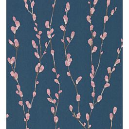 Salice Wallpaper by Harlequin in Rose/Navy | Jane Clayton