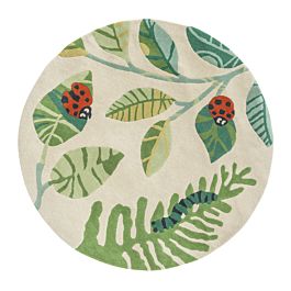 Ladybugs Rug in Green by Villa Nova | Jane Clayton