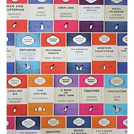 Penguin Library Wallpaper by Osborne & Little in Multi | Jane Clayton Penguin Library Wallpaper by Osborne & Little in Multi | Jane Clayton