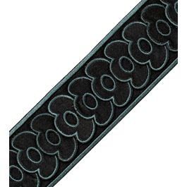 Veronese Velvet Border Trimmings in Petrol Blue by Samuel & Sons | Jane ...